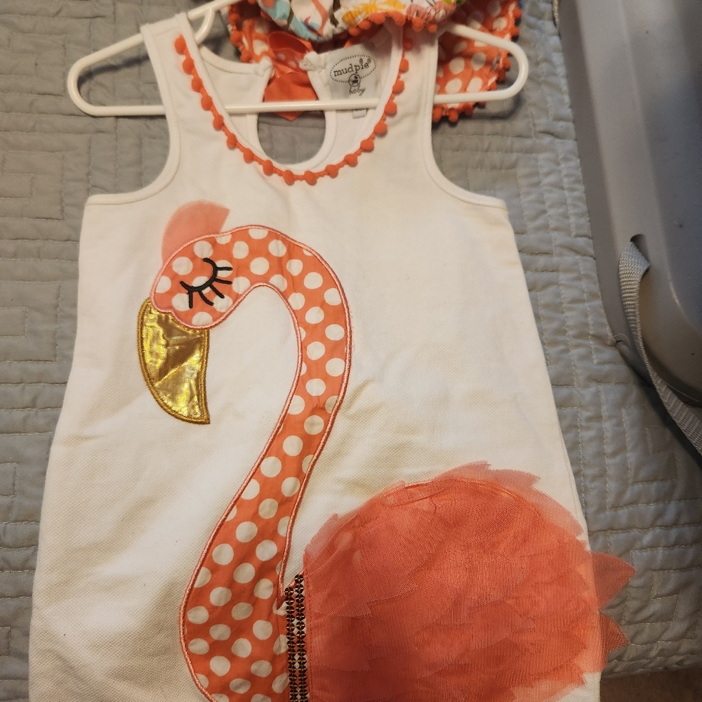 Muddied Flamingo dress